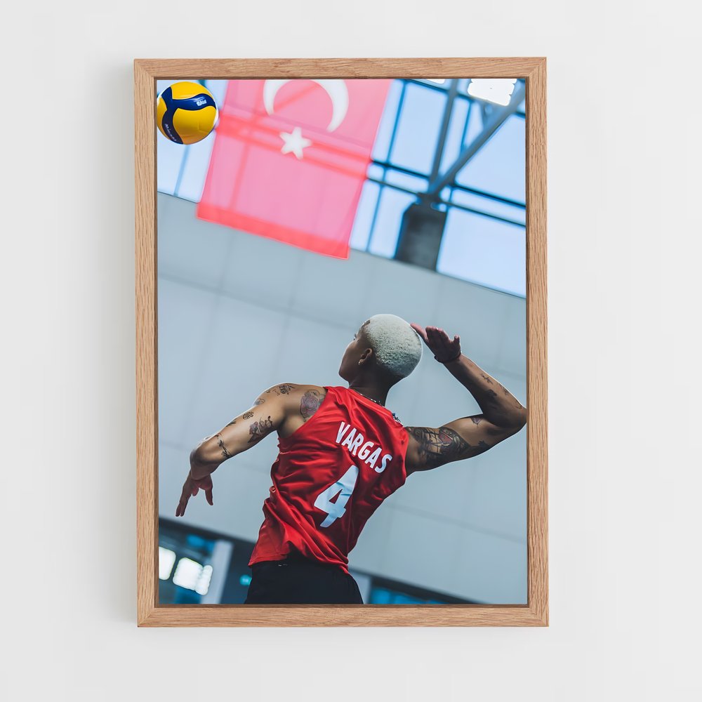 Poster Melissa vargas actif – affiche Volleyball (vue 4)